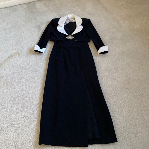 Lillie Rubin Other - Vintage Lillie Rubin black gown with removable jacket.